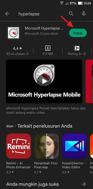 Screenshot 20220714 160449 Cara Buat Video Hyperlapse dengan Mudah dan Cepat 1 Screenshot 20220714 160449