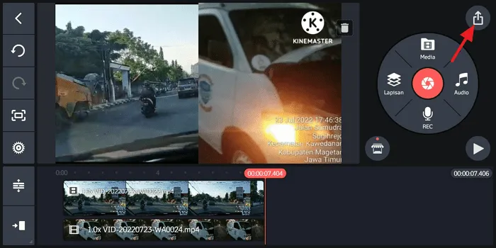 Screenshot 20220726 123504 Cara Menggabungkan 2 Video Menjadi 1 Layar di Kinemaster 20 Screenshot 20220726 123504