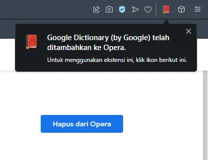 Cara Instal Ekstensi Chrome di Opera dengan Mudah 13 sukses instal dictionary Cara Instal Ekstensi Chrome di Opera dengan Mudah 11 sukses instal dictionary