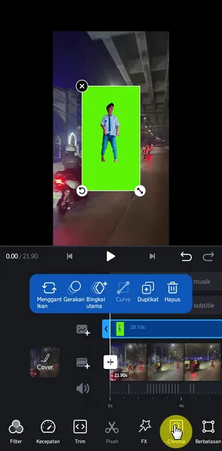 Cara Gabungkan Video Green Screen ke Video Lain di VN 13 Screenshot 20220826 082955 Cara Gabungkan Video Green Screen ke Video Lain di VN 11 Screenshot 20220826 082955