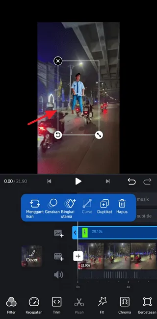 Cara Gabungkan Video Green Screen ke Video Lain di VN 16 Screenshot 20220826 083126 Cara Gabungkan Video Green Screen ke Video Lain di VN 14 Screenshot 20220826 083126