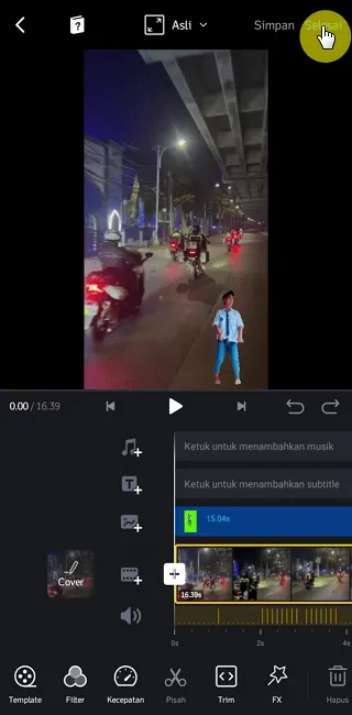 Cara Gabungkan Video Green Screen ke Video Lain di VN 18 Screenshot 20220826 084630 Cara Gabungkan Video Green Screen ke Video Lain di VN 16 Screenshot 20220826 084630