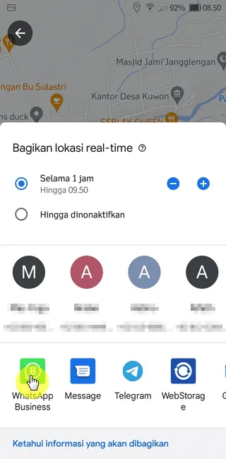 Screenshot 20220902 085052 Cara Share Lokasi di Google Maps Secara Real-Time 5 Screenshot 20220902 085052