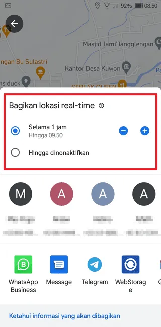 Screenshot 20220902 085054 Cara Share Lokasi di Google Maps Secara Real-Time 4 Screenshot 20220902 085054