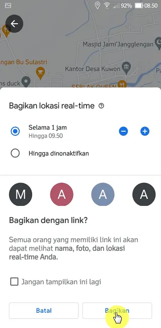 Screenshot 20220902 085101 Cara Share Lokasi di Google Maps Secara Real-Time 6 Screenshot 20220902 085101