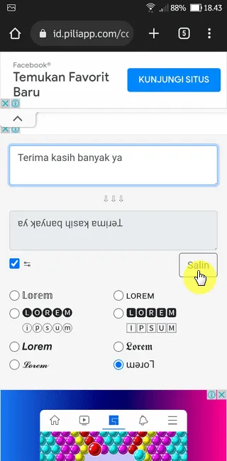 Cara Kirim Teks Terbalik di WhatsApp Tanpa Aplikasi 8 Screenshot 20220915 184315 Cara Kirim Teks Terbalik di WhatsApp Tanpa Aplikasi 6 Screenshot 20220915 184315