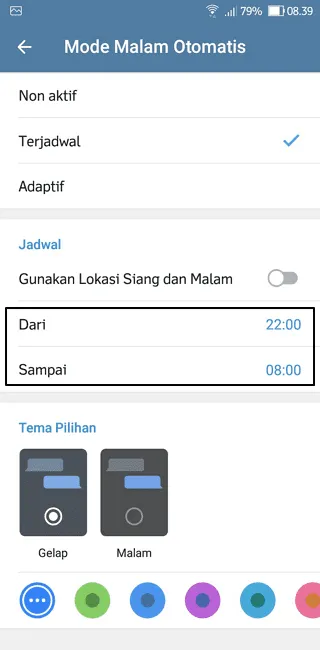 Cara Membuat Jadwal Otomatis Dark Mode di Aplikasi Telegram 8 Screenshot 20220922 083934 Cara Membuat Jadwal Otomatis Dark Mode di Aplikasi Telegram 6 Screenshot 20220922 083934