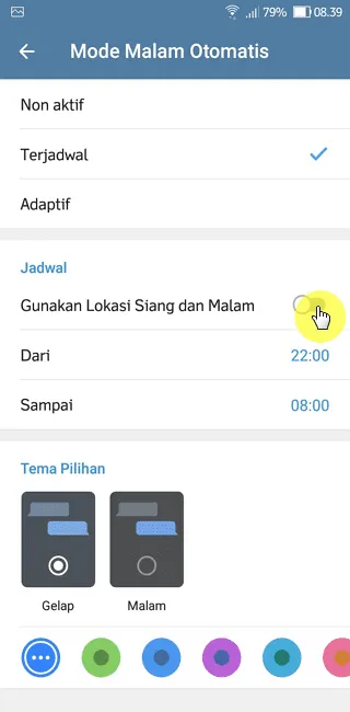 Cara Membuat Jadwal Otomatis Dark Mode di Aplikasi Telegram 9 Screenshot 20220922 083956 Cara Membuat Jadwal Otomatis Dark Mode di Aplikasi Telegram 7 Screenshot 20220922 083956