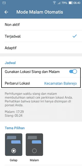 Cara Membuat Jadwal Otomatis Dark Mode di Aplikasi Telegram 11 Screenshot 20220922 084025 Cara Membuat Jadwal Otomatis Dark Mode di Aplikasi Telegram 9 Screenshot 20220922 084025