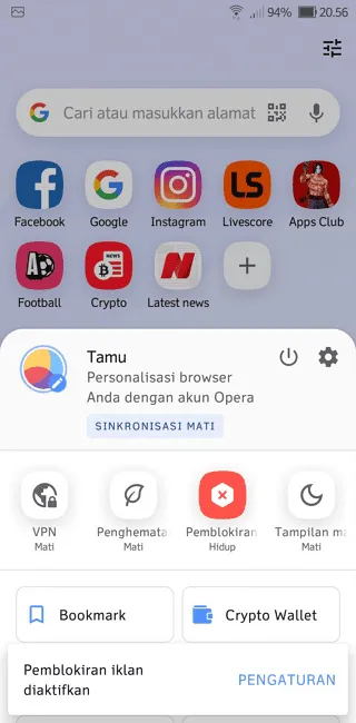 Screenshot 20220925 205643 Cara Blokir Iklan yang Mengganggu di Aplikasi Opera 3 Screenshot 20220925 205643
