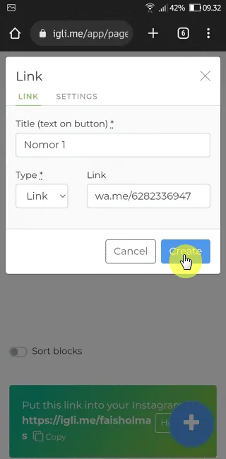 Cara Cepat Membuat Link WhatsApp di Aplikasi Instagram 17 Screenshot 20220927 093206 Cara Cepat Membuat Link WhatsApp di Aplikasi Instagram 15 Screenshot 20220927 093206