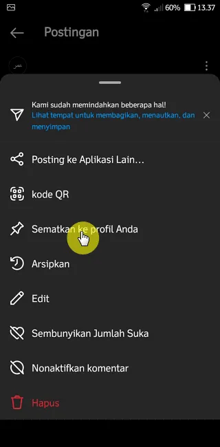 Cara Pin Postingan Instagram Agar Muncul di Feed Teratas 6 Screenshot 20220928 133758 Cara Pin Postingan Instagram Agar Muncul di Feed Teratas 4 Screenshot 20220928 133758