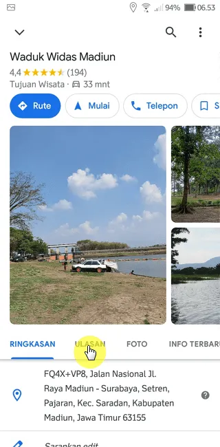 Cara Menambahkan Review Tempat di Aplikasi Google Maps 5 Screenshot 20220929 065347 Cara Menambahkan Review Tempat di Aplikasi Google Maps 3 Screenshot 20220929 065347