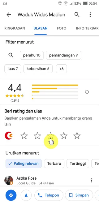 Cara Menambahkan Review Tempat di Aplikasi Google Maps 6 Screenshot 20220929 065444 Cara Menambahkan Review Tempat di Aplikasi Google Maps 4 Screenshot 20220929 065444