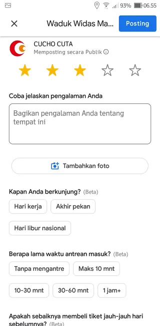 Cara Menambahkan Review Tempat di Aplikasi Google Maps 7 Screenshot 20220929 065527 Cara Menambahkan Review Tempat di Aplikasi Google Maps 5 Screenshot 20220929 065527