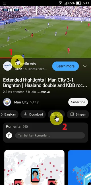 Screenshot 20221028 054345 Cara Buat Cuplikan Video YouTube Menggunakan Fitur Klip 2 Screenshot 20221028 054345
