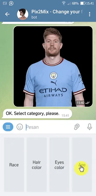 Screenshot 20221105 154117 Cara Ubah Foto Wajah Muda Jadi Tua di Aplikasi Telegram 7 Screenshot 20221105 154117