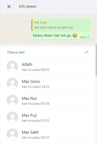 dibaca oleh Cara Mengetahui Pembaca Pesan Grup di WhatsApp Web 3 dibaca oleh