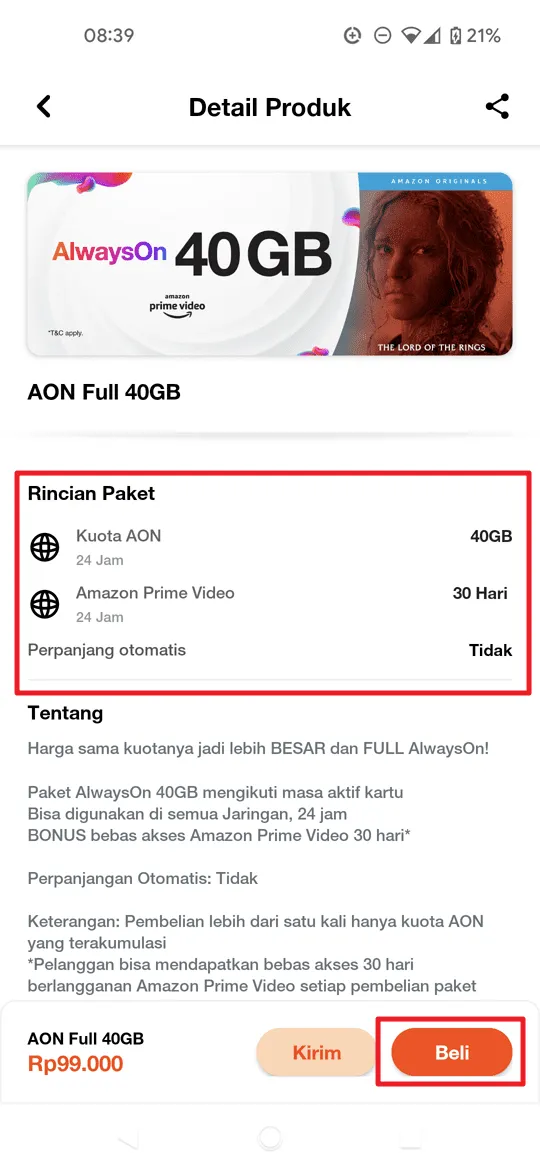 Screenshot 20221207 083930 Cara Beli Kuota Internet 3 Lewat Aplikasi Bima+ 6 Screenshot 20221207 083930