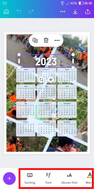 iMarkup 20221213 134807 Cara Buat Kalender di Aplikasi Canva Kurang dari 5 Menit 6 iMarkup 20221213 134807
