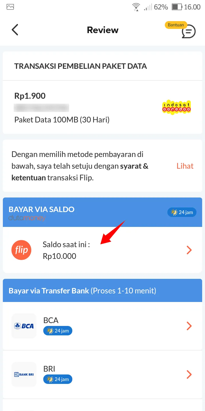 iMarkup 20230123 162213 Cara Mudah Beli Paket Data dari Berbagai Provider di Flip 4 iMarkup 20230123 162213