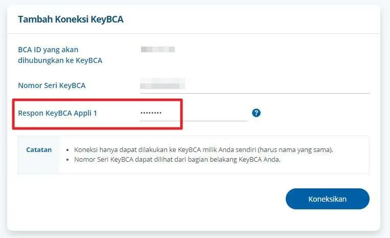 Cara Hubungkan keyBCA ke myBCA 7 respon keybca Cara Hubungkan keyBCA ke myBCA 7 respon keybca