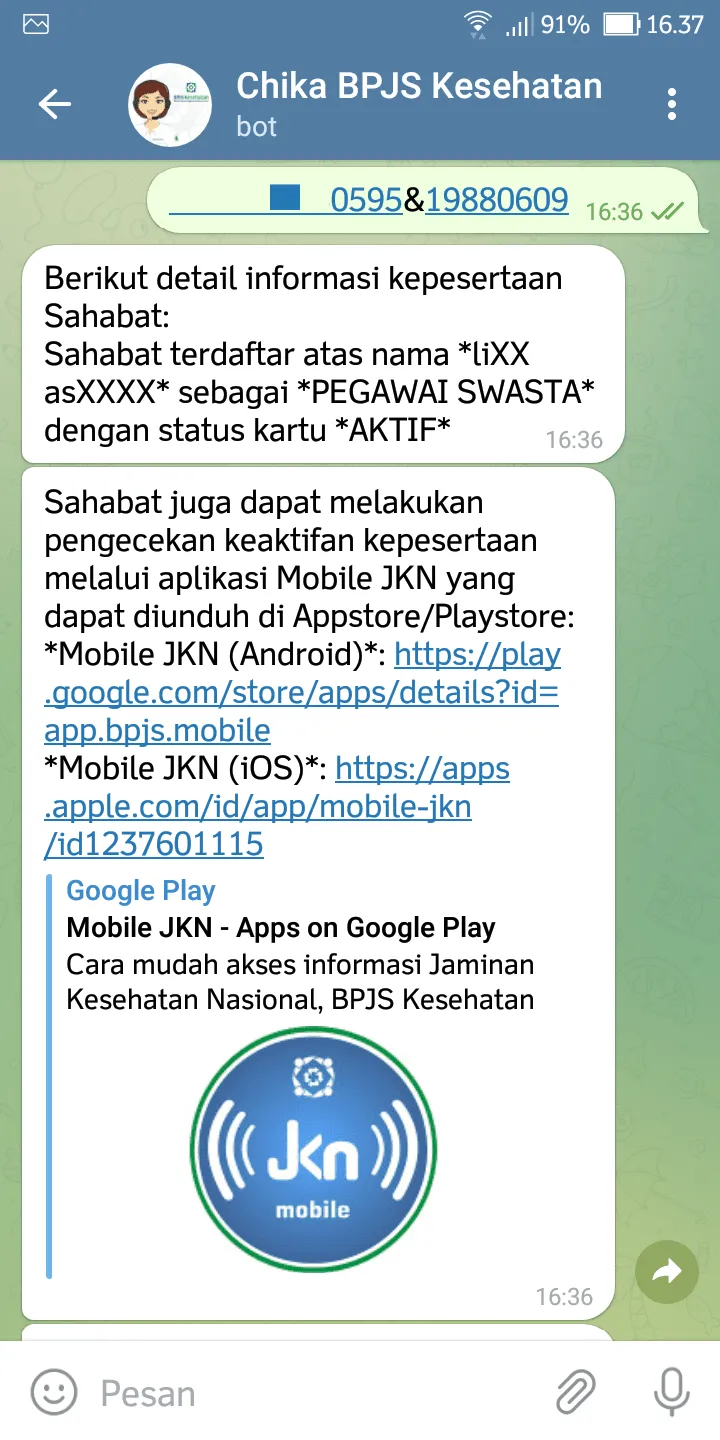 iMarkup 20230204 185438 Cara Cek Status BPJS Kesehatan Mandiri di Aplikasi Telegram 9 iMarkup 20230204 185438