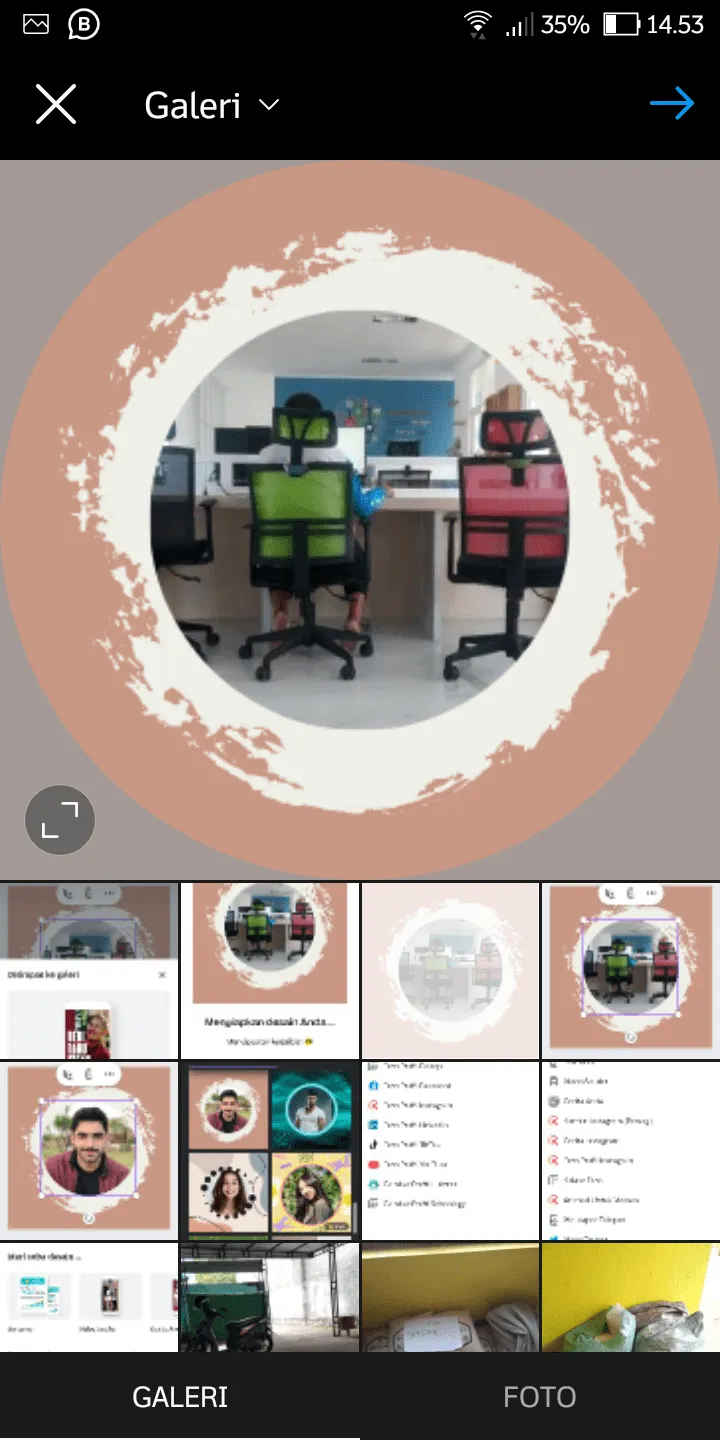 Cara Buat Foto Profil Instagram di Aplikasi Canva 14 Screenshot 20230228 145353 Cara Buat Foto Profil Instagram di Aplikasi Canva 12 Screenshot 20230228 145353