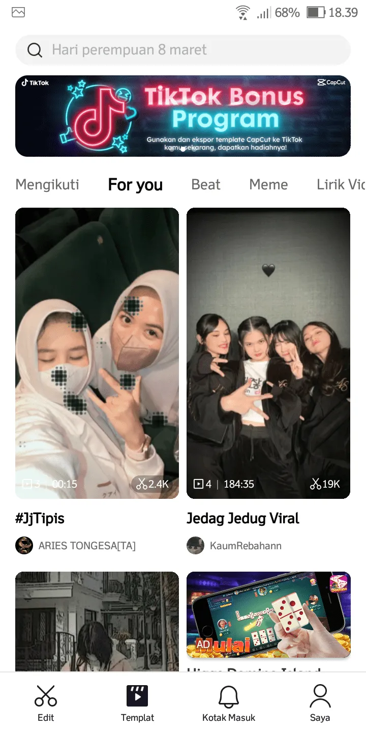 Screenshot 20230308 183942 Cara Buat Video Jedag Jedug di Aplikasi CapCut dengan Cepat 2 Screenshot 20230308 183942