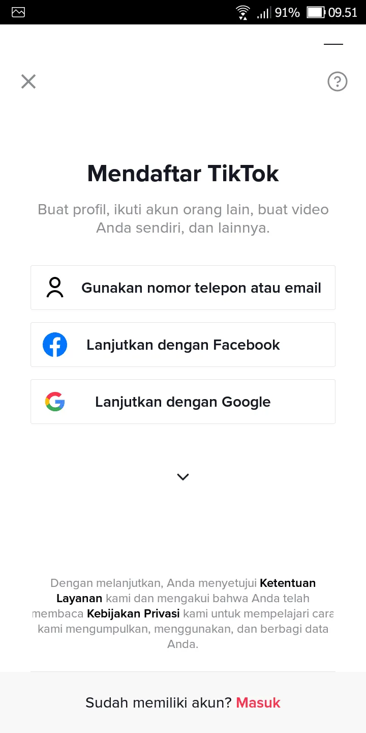 Screenshot 20230310 095149 Cara Membuat Akun TikTok yang Harus Kamu Ketahui 6 Screenshot 20230310 095149