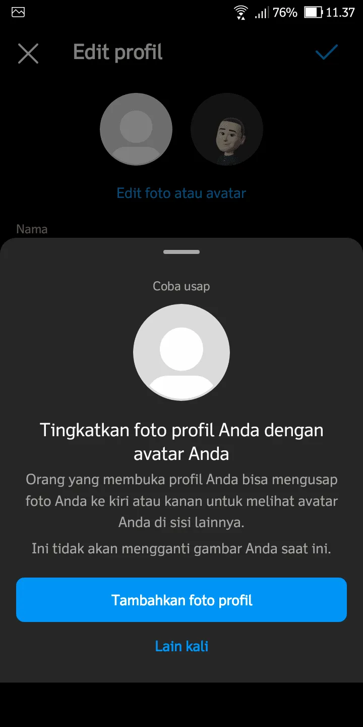 Cara Buat Foto Profil Avatar di Aplikasi Instagram 16 Screenshot 20230312 113729 Cara Buat Foto Profil Avatar di Aplikasi Instagram 14 Screenshot 20230312 113729