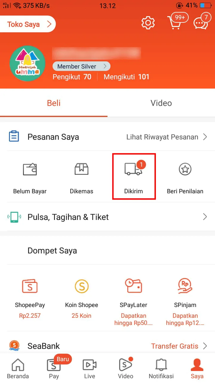 iMarkup 20230304 163355 Cara Melihat Foto Penerima Paket di Aplikasi Shopee 2 iMarkup 20230304 163355