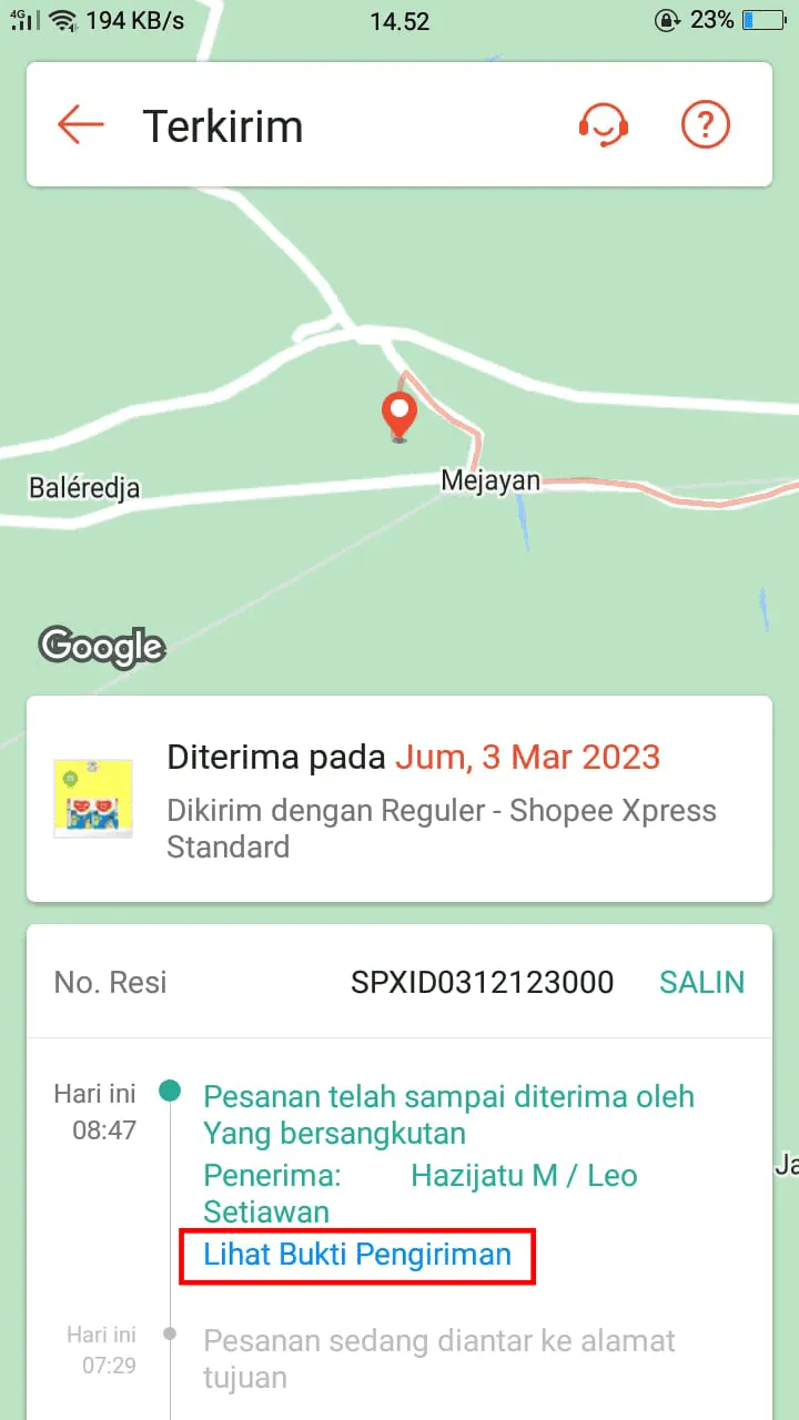 iMarkup 20230304 164102 Cara Melihat Foto Penerima Paket di Aplikasi Shopee 4 iMarkup 20230304 164102