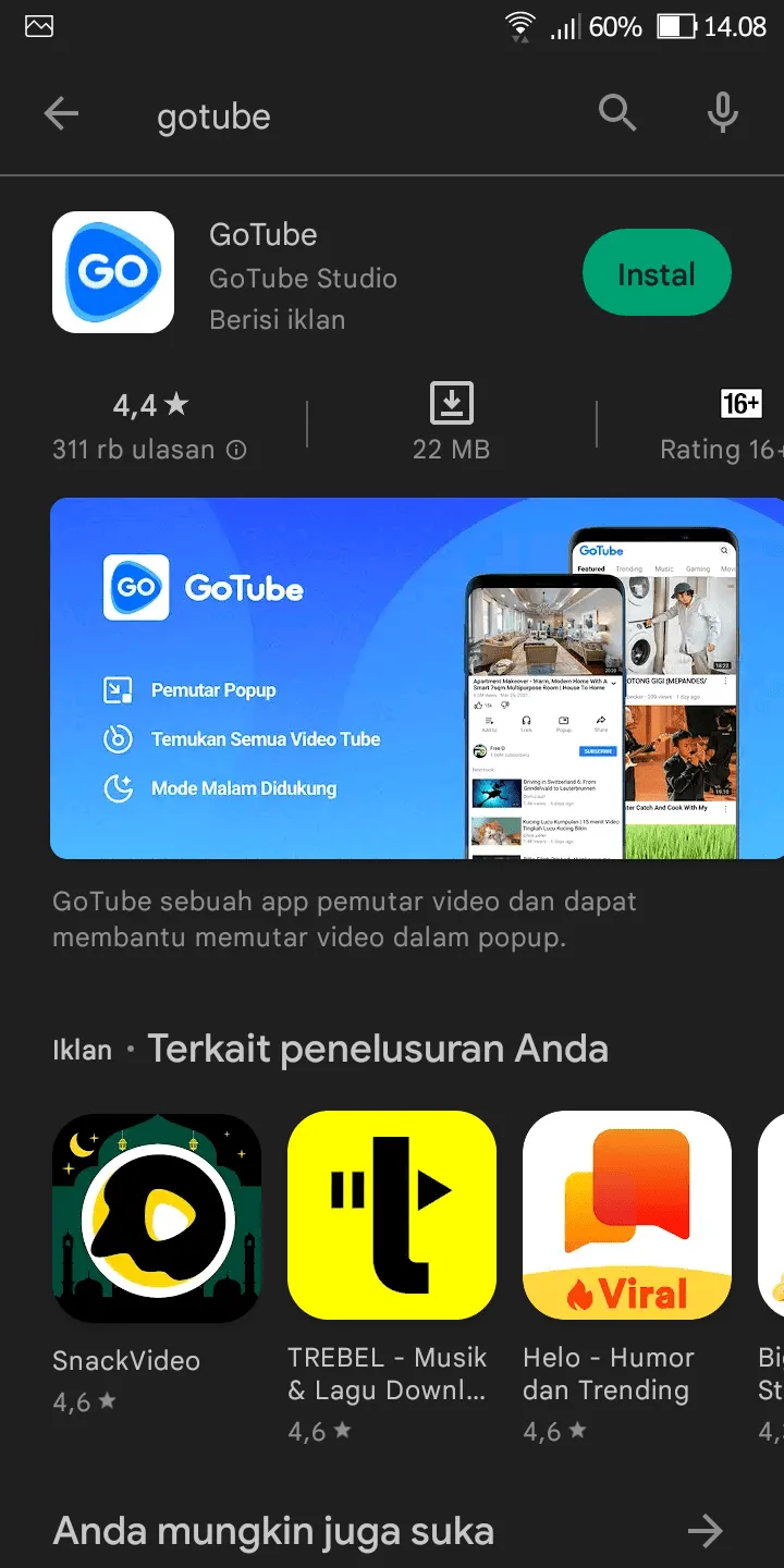 Cara Nonton YouTube Tanpa Iklan di Aplikasi GoTube 4 Screenshot 20230403 140835 Cara Nonton YouTube Tanpa Iklan di Aplikasi GoTube 2 Screenshot 20230403 140835