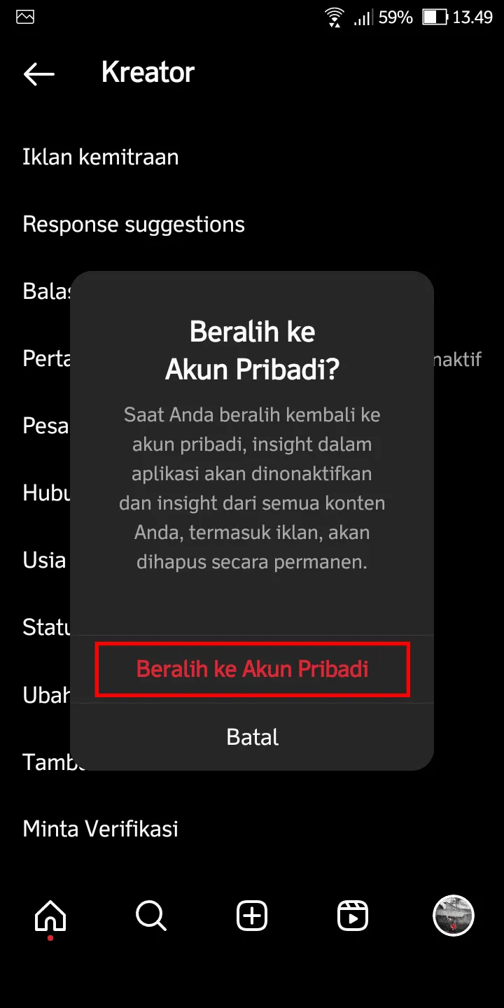 iMarkup 20230521 211002 Cara Ubah Akun Instagram Profesional ke Akun Pribadi 7 iMarkup 20230521 211002