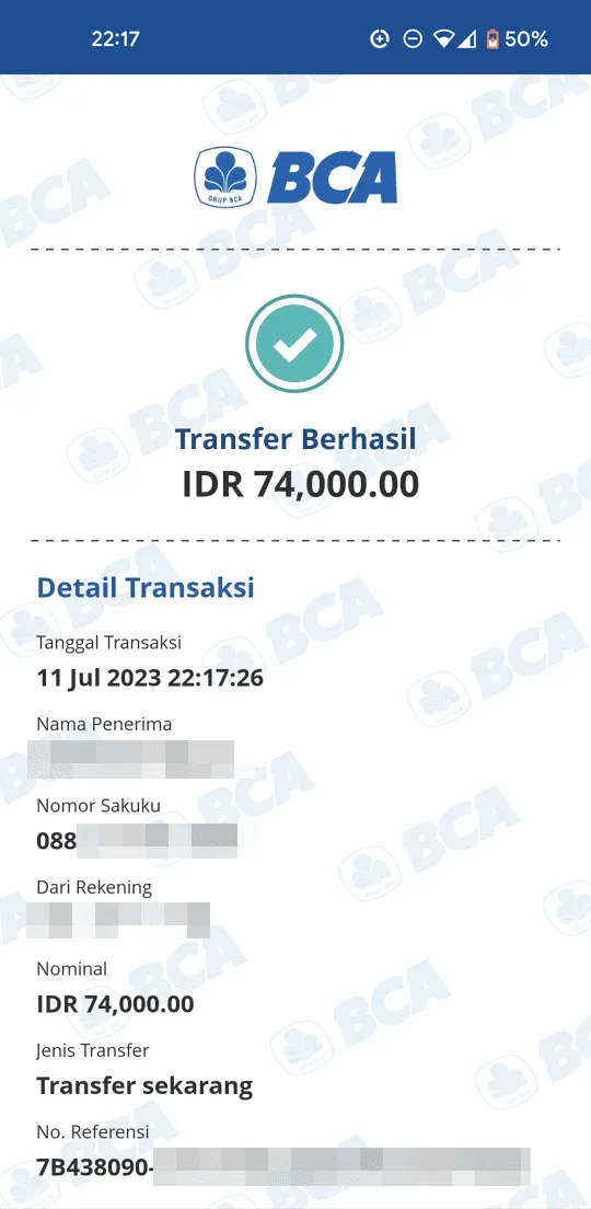 Cara Transfer Saldo ke BCA Sakuku via myBCA 8 Screenshot 20230711 221734 Cara Transfer Saldo ke BCA Sakuku via myBCA 8 Screenshot 20230711 221734