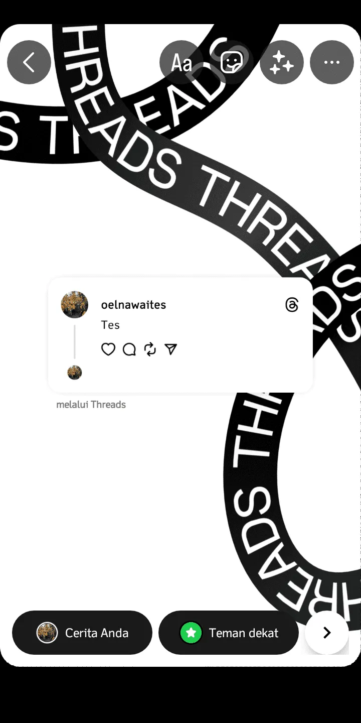 iMarkup 20230714 125342 Cara Bagikan Postingan Threads ke Story Instagram Kamu 7 iMarkup 20230714 125342