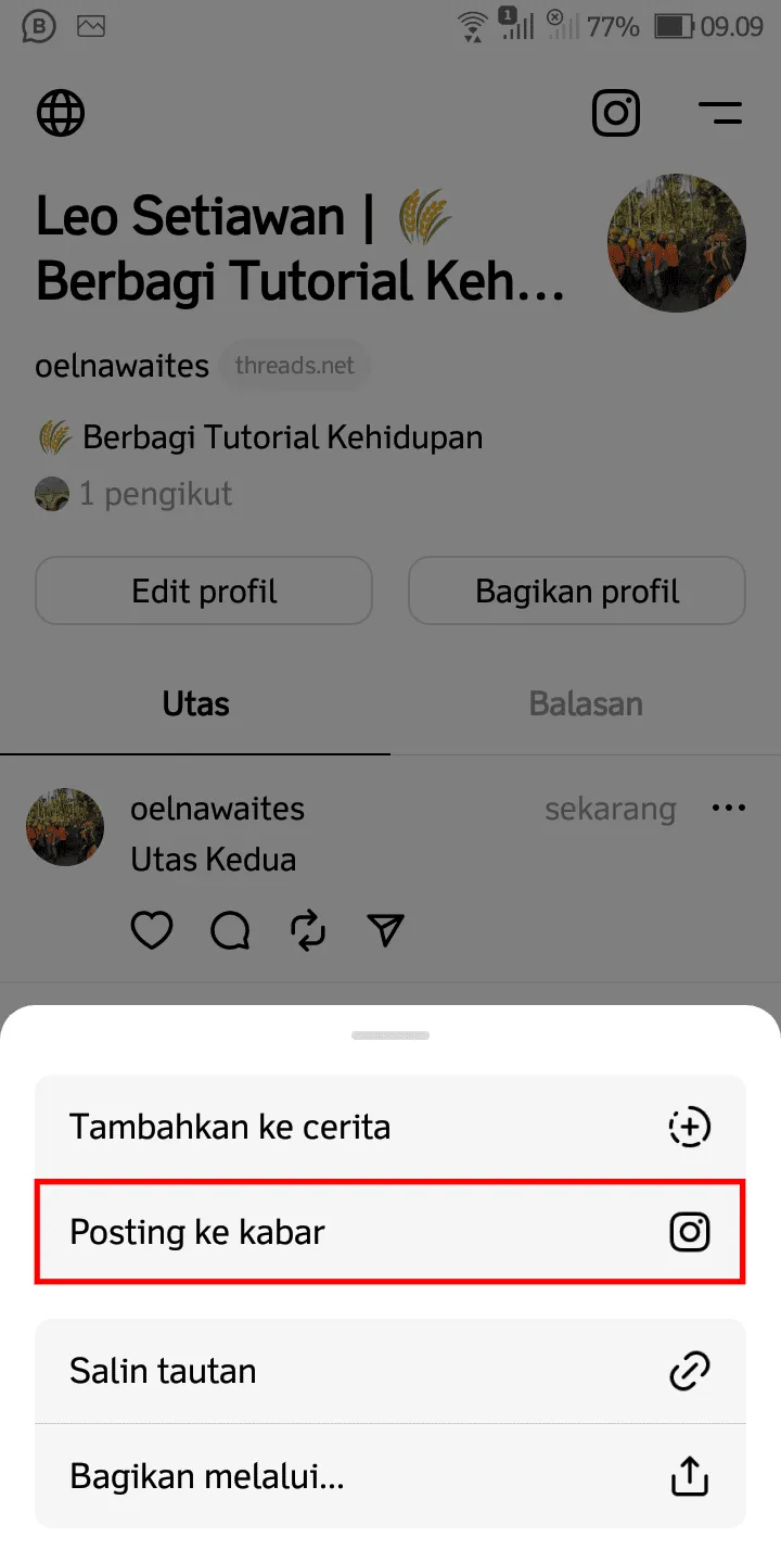 Cara Bagikan Postingan Threads ke Feed Instagram Kamu 8 iMarkup 20230719 092321 Cara Bagikan Postingan Threads ke Feed Instagram Kamu 6 iMarkup 20230719 092321