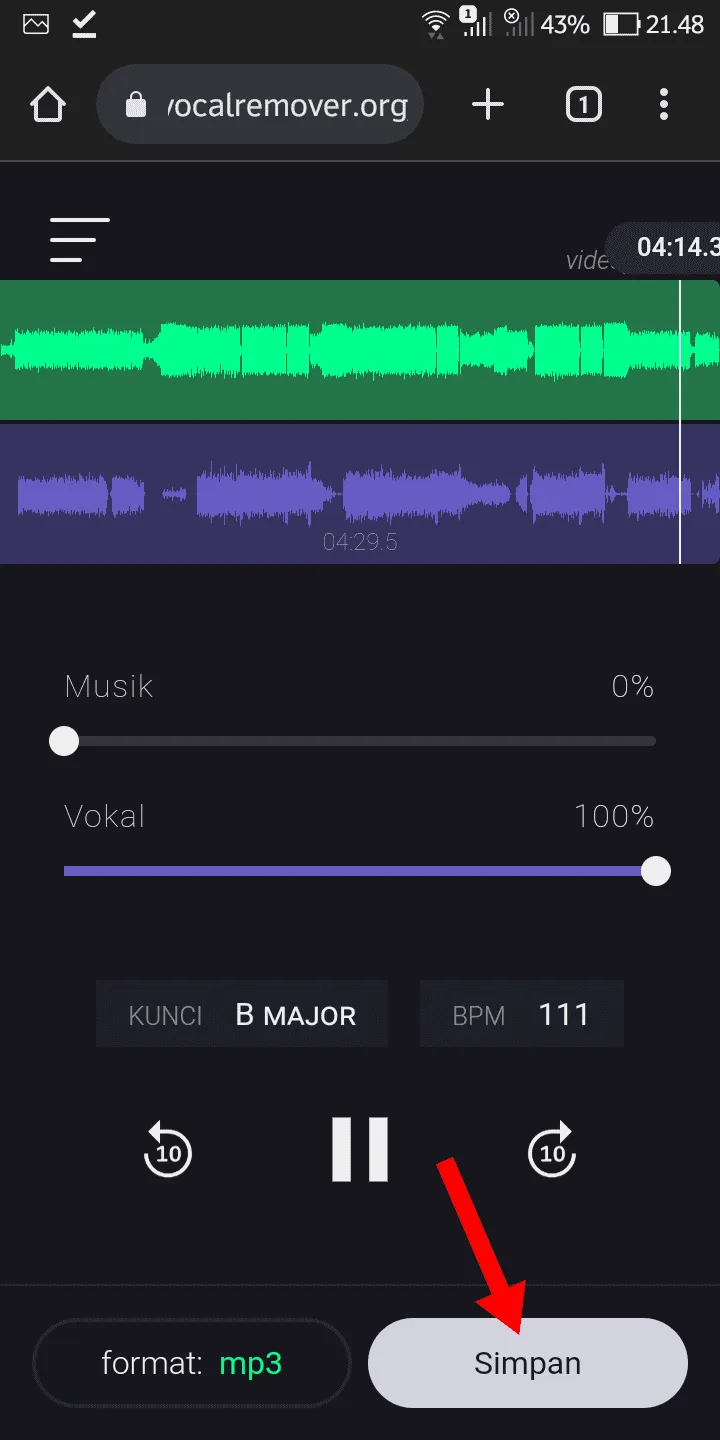 Cara Menghilangkan Musik dari Lagu dengan Mudah 10 iMarkup 20230807 132554 Cara Menghilangkan Musik dari Lagu dengan Mudah 8 iMarkup 20230807 132554
