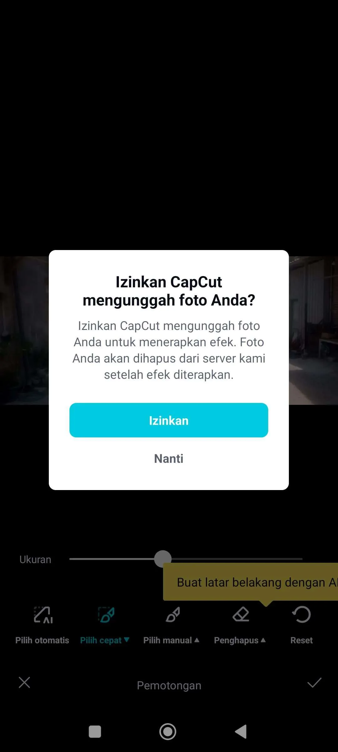Screenshot 2023 09 29 17 12 31 617 com.lemon .lvoverseas Cara Hapus Background Foto di Aplikasi CapCut dengan Mudah 4 Screenshot 2023 09 29 17 12 31 617 com.lemon .lvoverseas