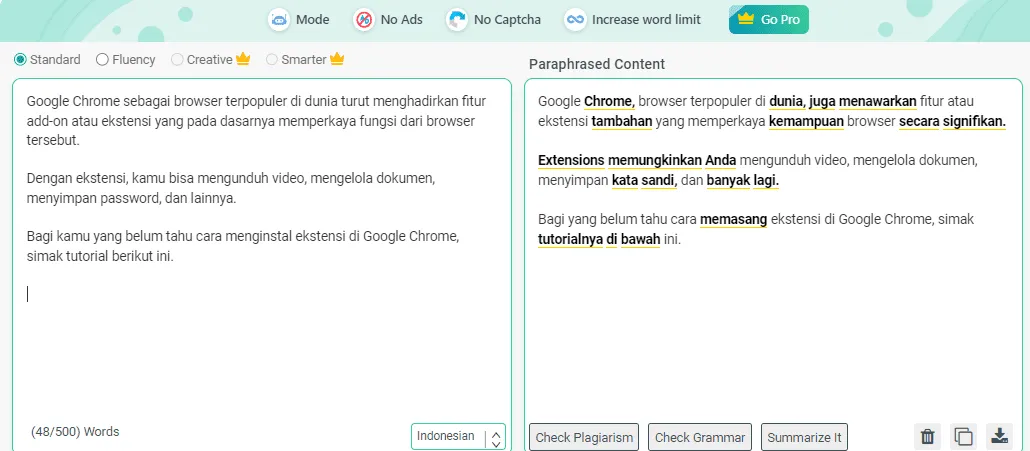Parafrase oleh PrepostSEO Alat Paraphrasing Terbaik untuk Blogger yang Ingin Menulis Lebih Kreatif 4 Parafrase oleh PrepostSEO