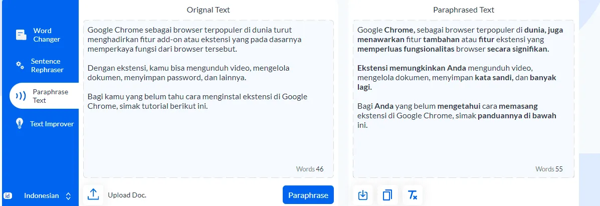 Paraphrase Alat Paraphrasing Terbaik untuk Blogger yang Ingin Menulis Lebih Kreatif 3 Paraphrase