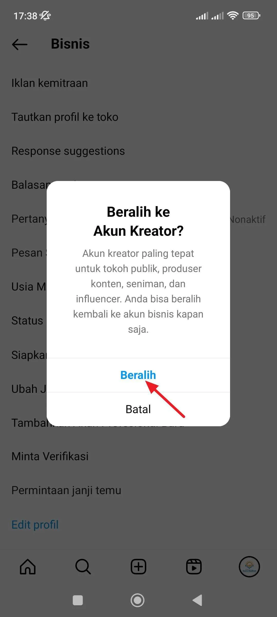 Screenshot 2024 01 19 17 38 55 462 com.instagram.android Cara Ubah Akun Instagram Bisnis Menjadi Akun Kreator 8 Screenshot 2024 01 19 17 38 55 462 com.instagram.android