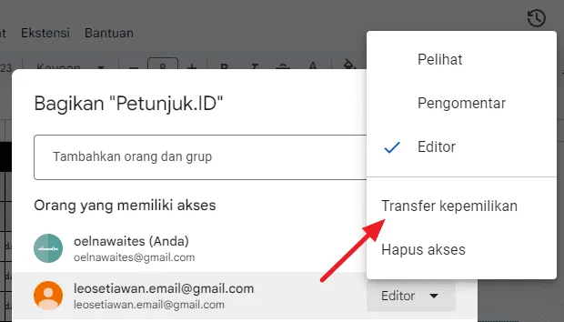 Cara Transfer Kepemilikan Data di Google Spreadsheet 11 ss9 Cara Transfer Kepemilikan Data di Google Spreadsheet 9 ss9