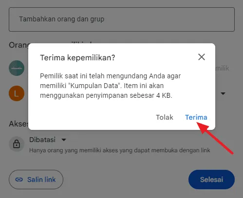 Cara Transfer Kepemilikan Data di Google Spreadsheet 16 sss14 Cara Transfer Kepemilikan Data di Google Spreadsheet 14 sss14