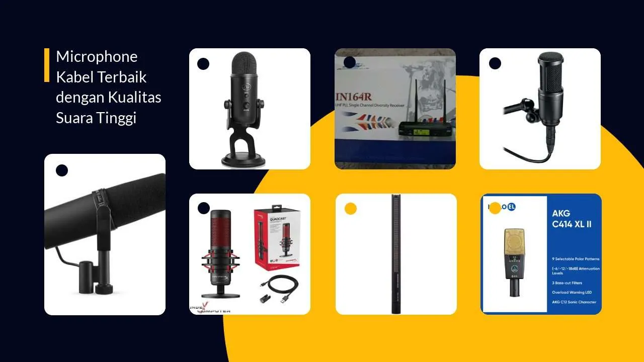 Microphone Kabel Terbaik dengan Kualitas Suara Tinggi