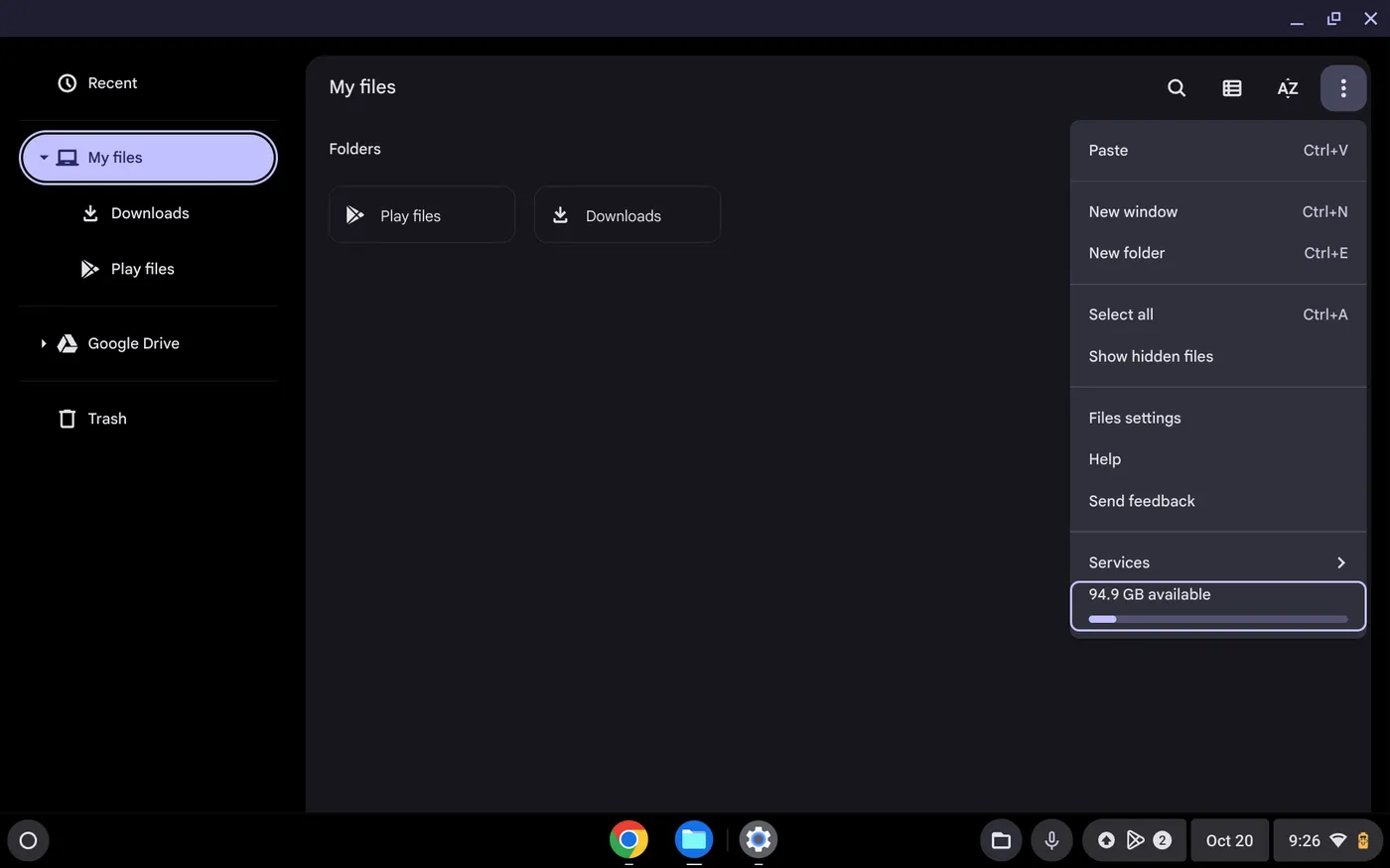 Cara Mudah Memeriksa Sisa Penyimpanan di Chromebook 3 Metode Cepat Lewat Aplikasi Files Cara Mudah Memeriksa Sisa Penyimpanan di Chromebook 3 Metode Cepat Lewat Aplikasi Files
