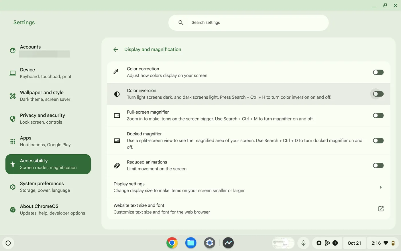 Cara Membalikkan Warna di Layar Chromebook (Hitam-Putih) 3 Screenshot 2024 10 21 2.16.53 PM Cara Membalikkan Warna di Layar Chromebook (Hitam-Putih) 3 Screenshot 2024 10 21 2.16.53 PM