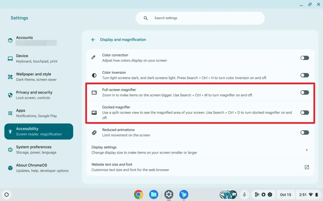 Cara Menggunakan Magnifier di Chromebook 3 Enabling the Magnifier Cara Menggunakan Magnifier di Chromebook 3 Enabling the Magnifier