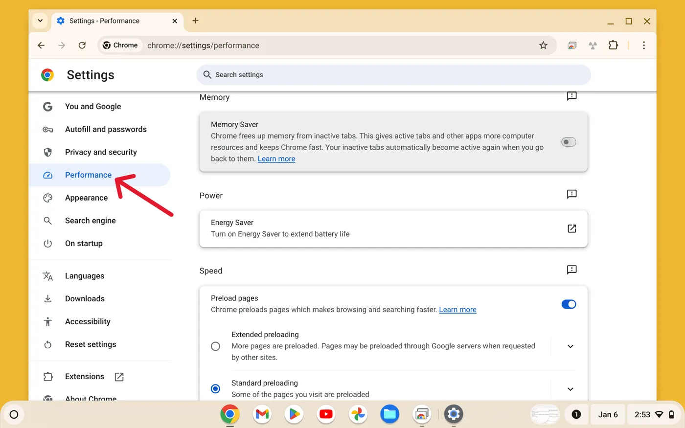 Screenshot 2025 01 06 2.53.31 PM Cara Mengaktifkan Memory dan Energy Saver di Chromebook 2 Screenshot 2025 01 06 2.53.31 PM